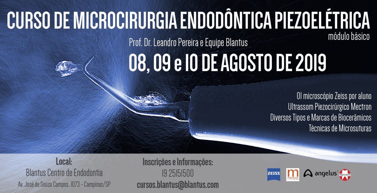 Curso de Microcirurgia Endodôntica Full-Piezoelétrica